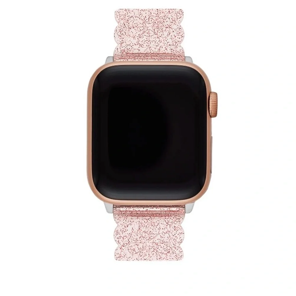 Kate Spade New York Apple Watch Band Rose Glitter Adjustable 38/40mm 90's